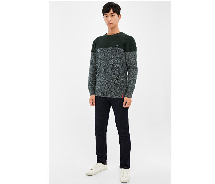 Springfield 140673620 Small Knitted Jumper for Men - Grey - Zoom Image 1