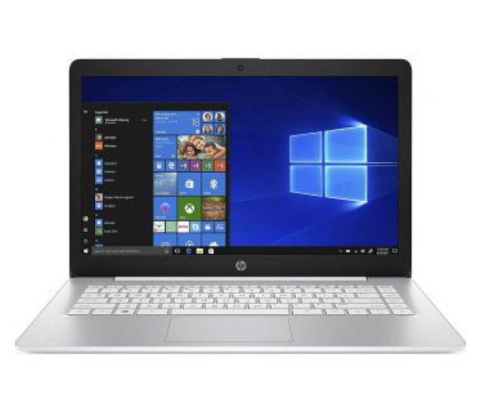 HP Stream 14 Inch Laptop Intel Celeron N4000 4GB RAM 64GB Windows 10 - White - Zoom Image 1