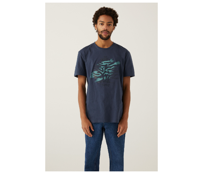 Springfield 024991212 XXL Tshirt for Men - Medium Blue - Zoom Image 1