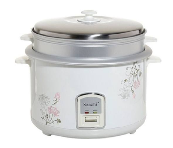 Saachi RC-5154 4.2 Litre Stainless Steel Rice Cooker - White - Zoom Image