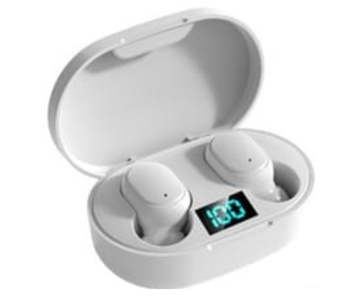 E6S TWS BT5.0 Wireless Headphones - White - Zoom Image