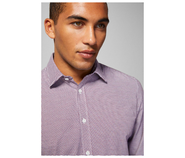 Springfield 150492468 Small Shirts for Men - Wine - Zoom Image 4