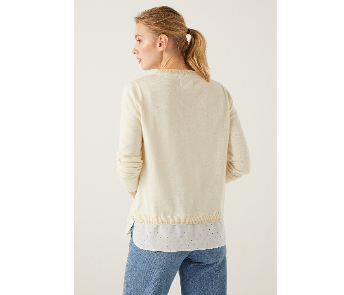 Springfield 133958353 Small Knitwear for Women - Beige - Zoom Image 4