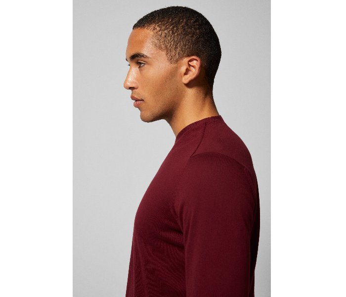 Springfield 140453968 Medium Knitted Jumper for Men - Maroon - Zoom Image 4