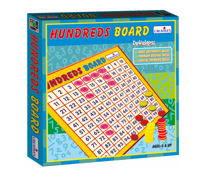 JMsouq Creative Educational CE00671 Hundreds Maths Board Game for Kids - Zoom Image 1