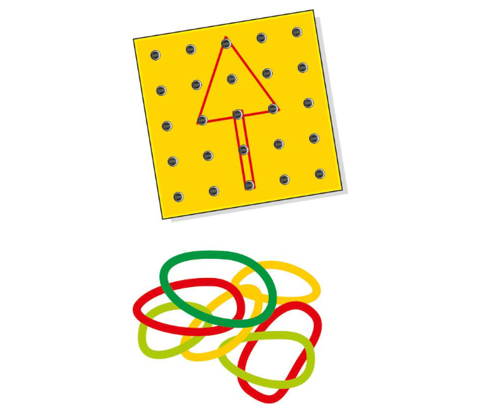 JMsouq Creative Educational CE00672 Geometry with Geoboard Game for Kids - Zoom Image 2