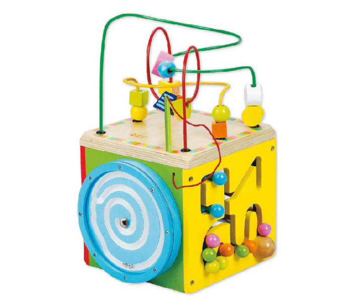 Classic World 3640 Wooden Multi-activity Cube Toy for Kids - Zoom Image 1