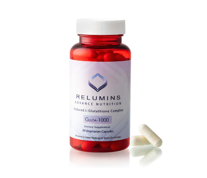 Relumins RL-G1K-60 Advance Nutrition Gluta 1000 - Reduced L-Glutathione Complex 60 Capsules - Zoom Image