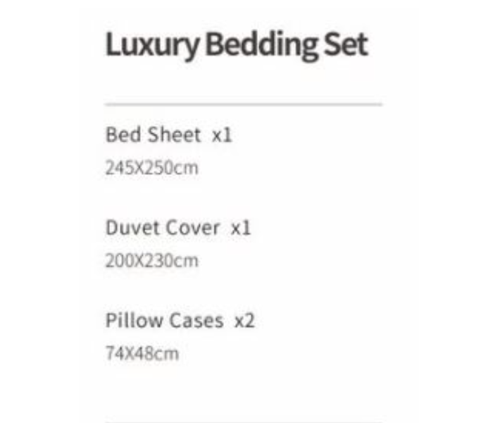 Modern Stylish 245x250cm Bed Sheet 200x230cm Duvet Cover 74x48cm Pillow Cases 2Pcs Soft and Comfortable Cotton Luxury Bed Set - Pink - Zoom Image 2