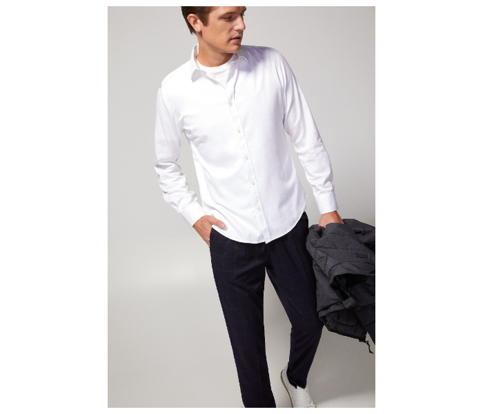 Springfield 150484399 Small Shirts for Men - White - Zoom Image 4