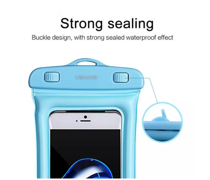 Usams US-12 Waterproof Mobile Phone Bag - Blue - Zoom Image 2