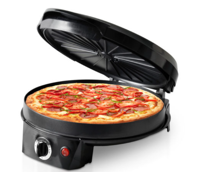 Saachi PM1853 1200W 30cm Non Stick Pizza Maker - Black - Zoom Image 1