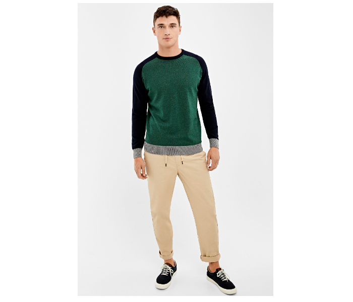 Springfield 140672811 XL Knitted Jumper for Men - Green - Zoom Image 1