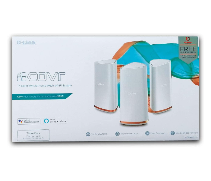 D-Link COVR-2203 Tri-Band Whole Home Wi-Fi System - White - Zoom Image 3