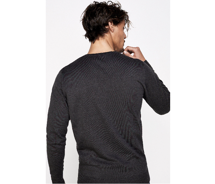 Springfield 141390245 Small Cotton Knitwear for Men - Grey - Zoom Image 2