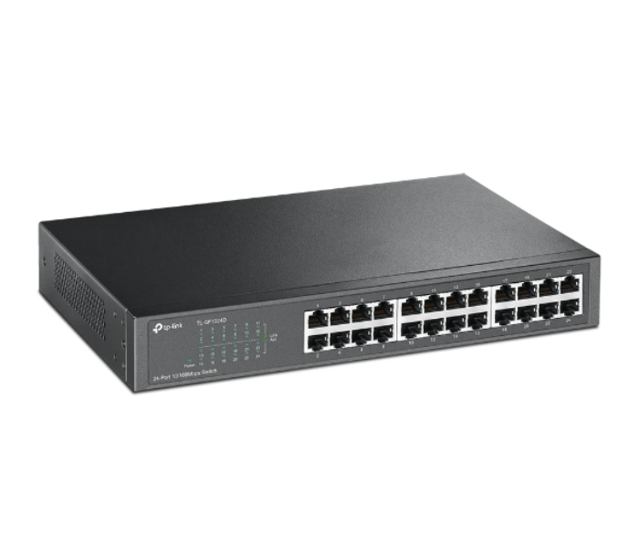 TP-Link 24-port 10 100Mbps Desktop Rackmount Switch TL-SF1024D - Black - Zoom Image 2