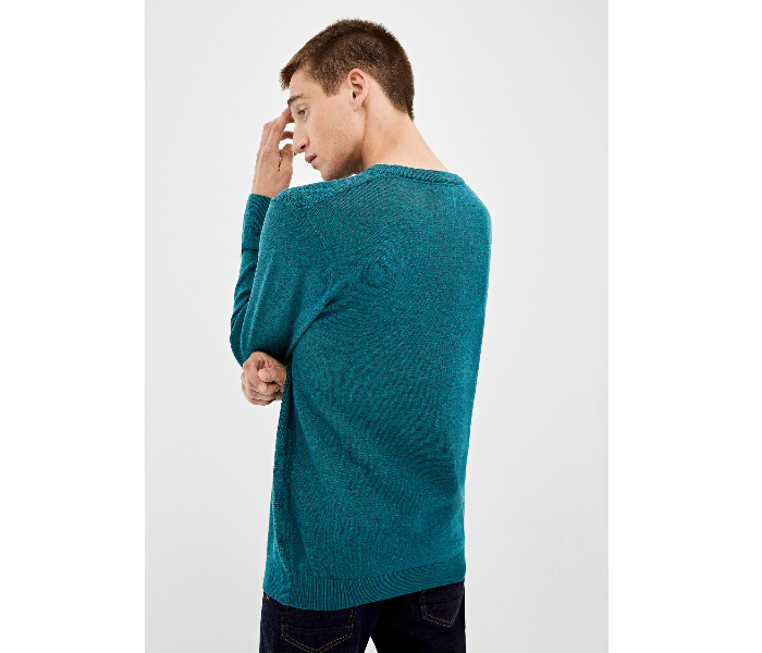 Springfield 140677989 XL Knitted Jumper for Men - Turquoise - Zoom Image 3