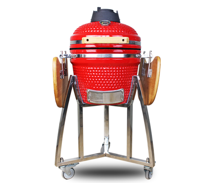 Reem AU16 32.5cm Charcoal Kamado Grill - Red - Zoom Image 1