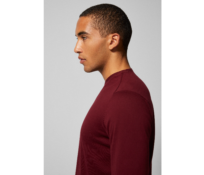 Springfield 140453968 XXL Knitted Jumper for Men - Maroon - Zoom Image 4