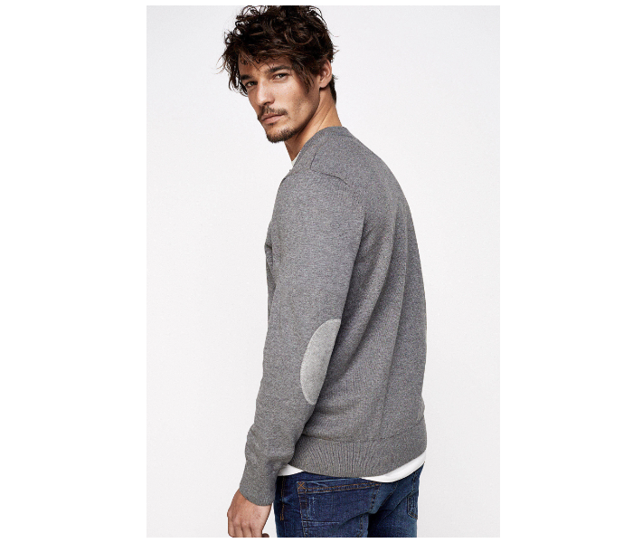 Springfield 141392944 Small Cotton Knitwear for Men - Dark Grey - Zoom Image 2