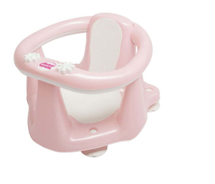 OKBaby 038799-54 Flipper Evolution Bath Seat with Slip-free rubber - Light Pink - Zoom Image