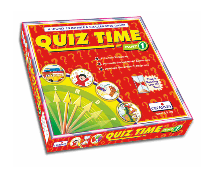 JMsouq Creative Educational CE00656 Quiz Time Board Game for Kids - Zoom Image