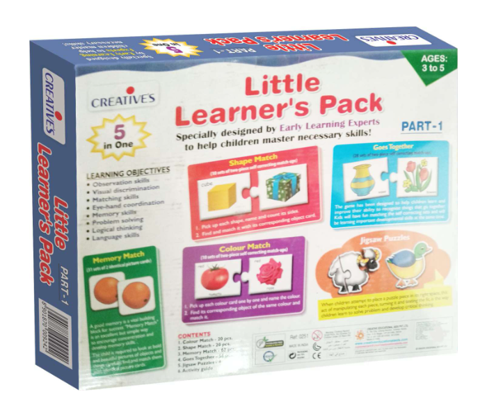 JMsouq Creative Educational CE00251 Little Learners Pack 1 Educational Game for Kids - Zoom Image 3