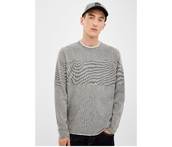 Springfield 140676043 XXL Knitted Jumper for Men - Dark Grey - Zoom Image 2