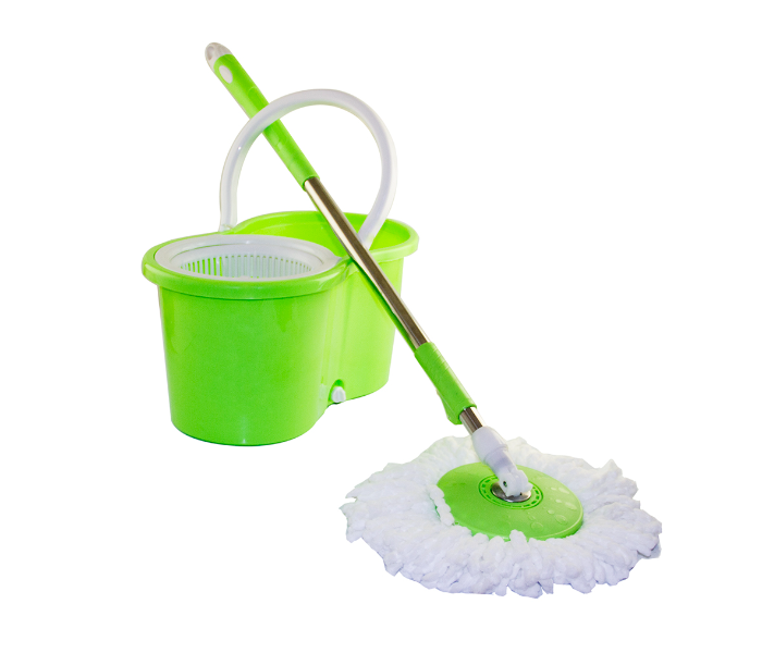 Easy 360 Degree Spinning Mop Bucket Set With 1 Free Mop Head - Green - Zoom Image 5