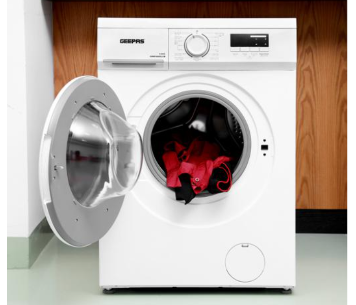 Geepas GWMF68005LCU Front Load Fully Automatic Washing Machine - White - Zoom Image 3