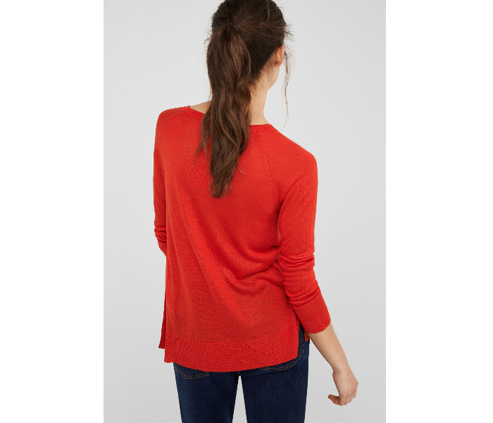 Springfield 133550264 XL Long Sleeve Knitwear For Women - Orange - Zoom Image 3