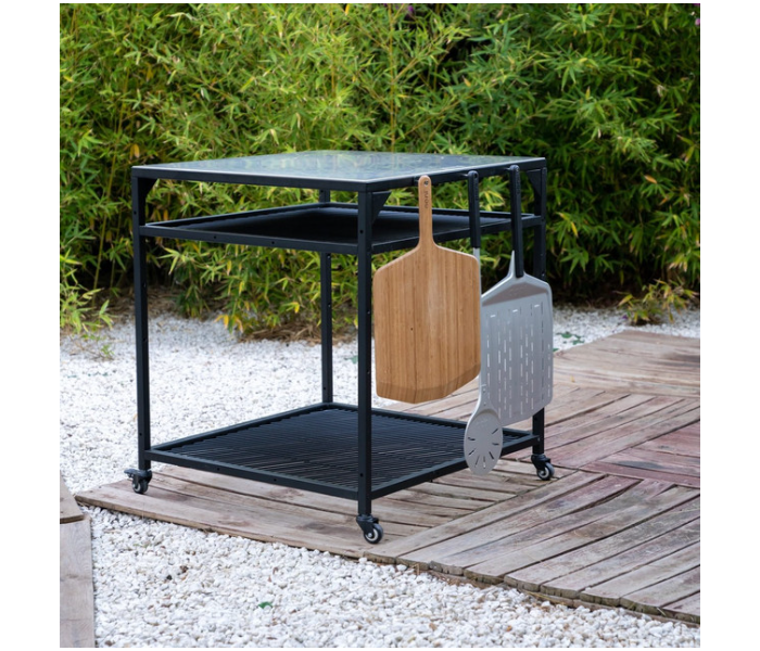 Ooni UU-P0AC00 Large Size Powder-Coated Carbon Steel Modular Table - Black - Zoom Image 4