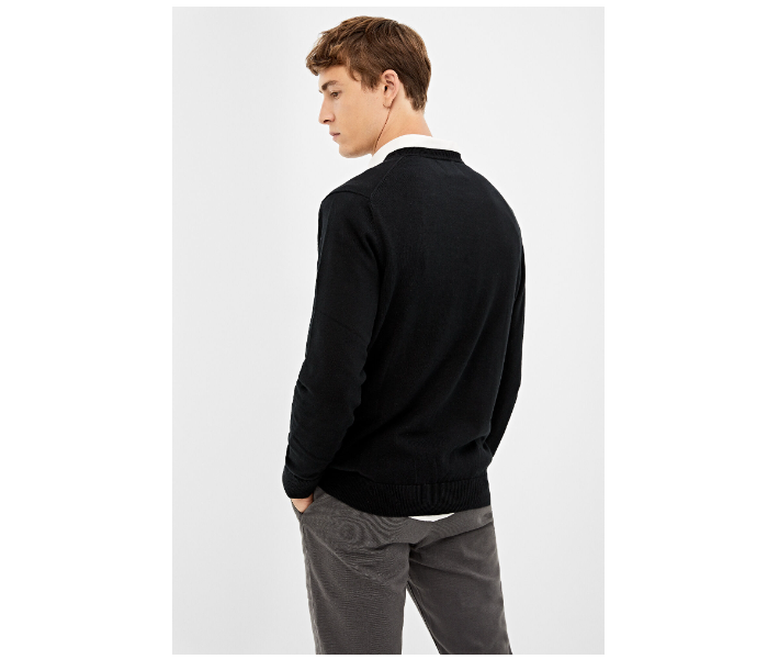 Springfield 140661201 Medium Knitted Jumper for Men - Black - Zoom Image 2