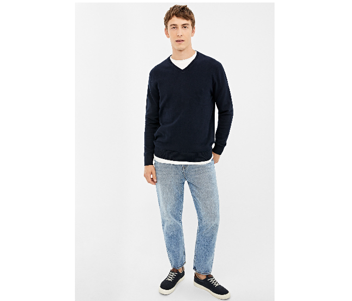 Springfield 140661211 XXL Knitted Jumper for Men - Dark Blue - Zoom Image 1