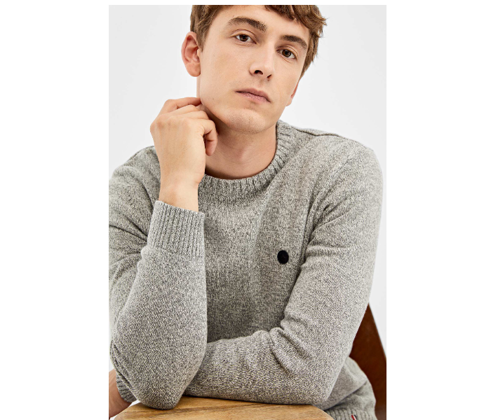 Springfield 140659044 XL Knitted Jumper for Men - Dark Grey - Zoom Image 3