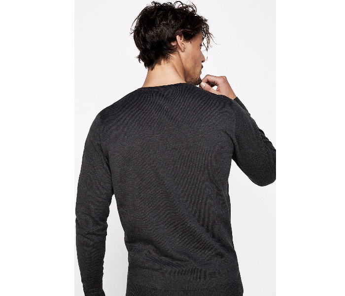 Springfield 141390245 Medium Cotton Knitwear for Men - Grey - Zoom Image 2