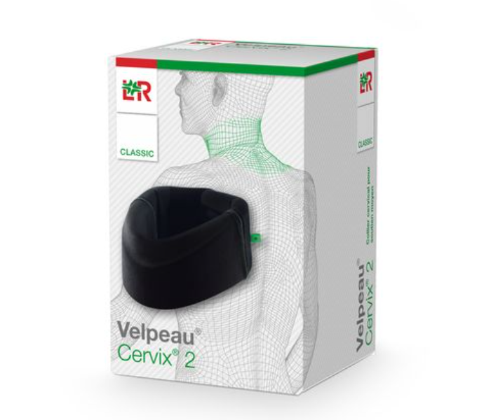 Lohmann & Rauscher 2177020200 T1 Velpeau Cervix 2 Classic Anatomically Shaped Cervical Collar With Extra Reinforcement - Black - Zoom Image 1