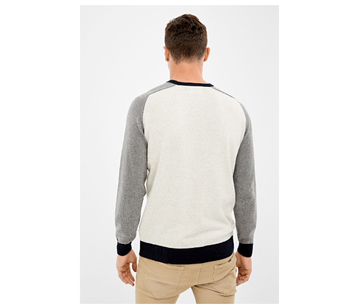 Springfield 140672841 Small Knitted Jumper for Men - White - Zoom Image 2