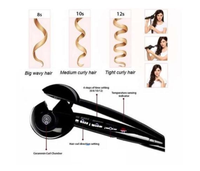 Perfect Curl Automatic Curl Artifact Hair Curler - Black - Zoom Image 3