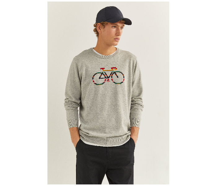 Springfield 141960946 Small Knitwear for Men - Grey - Zoom Image 1