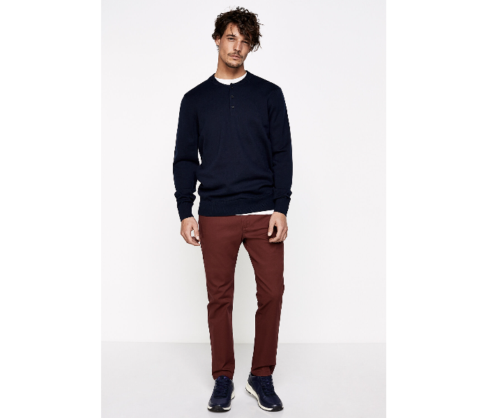 Springfield 141392911 XXL Cotton Knitwear for Men - Dark Blue - Zoom Image 1