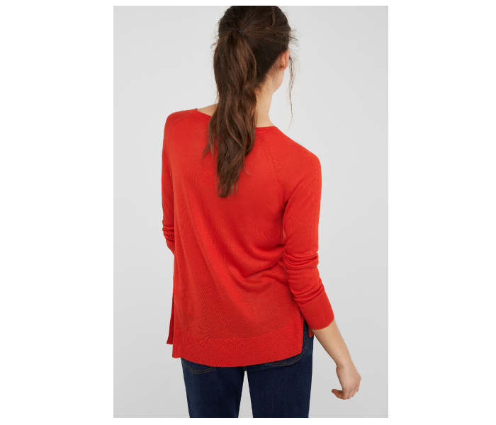 Springfield 133550264 XS Long Sleeve Knitwear For Women - Orange - Zoom Image 3