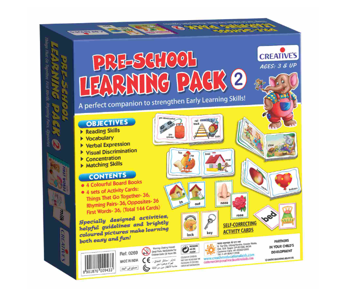 JMsouq Creative Educational CE00269 Pre-school Learning Pack II Educational Game for Kids - Zoom Image 2