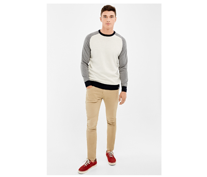 Springfield 140672841 XL Knitted Jumper for Men - White - Zoom Image 1