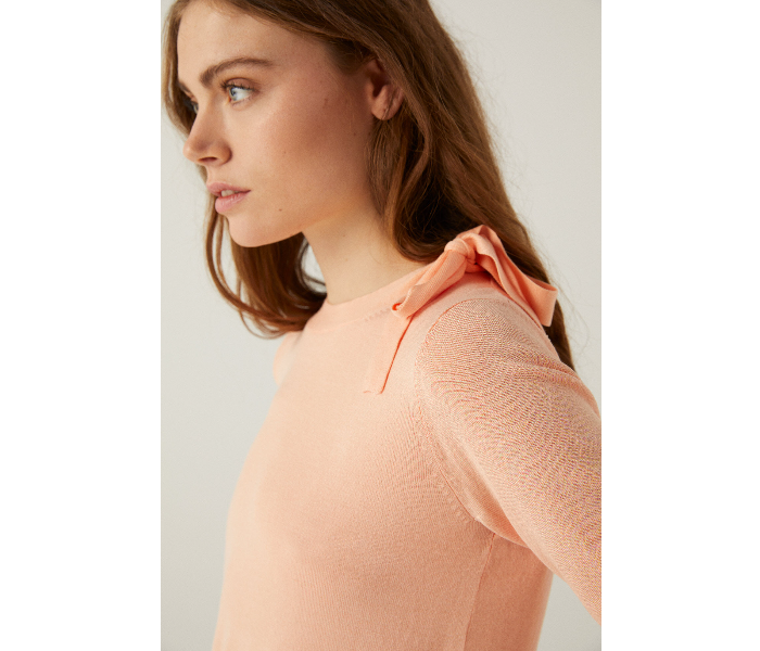 Springfield 133967263 Small Knitwear for Women - Coral - Zoom Image 3