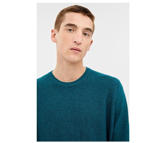 Springfield 140677989 XL Knitted Jumper for Men - Turquoise - Zoom Image 4