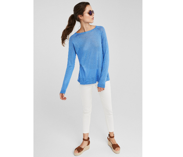 Springfield 133551013 Large Long Sleeve Knitwear For Women - Medium Blue - Zoom Image 1