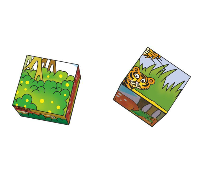 JMsouq Creative Educational CE00707 Animal Puzzle Cubes Educational Game for Kids - Zoom Image 2