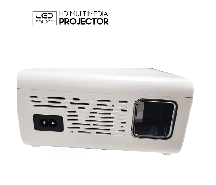 LED HD WiFi Higher Resolution Multimedia Projector - White - Zoom Image 4