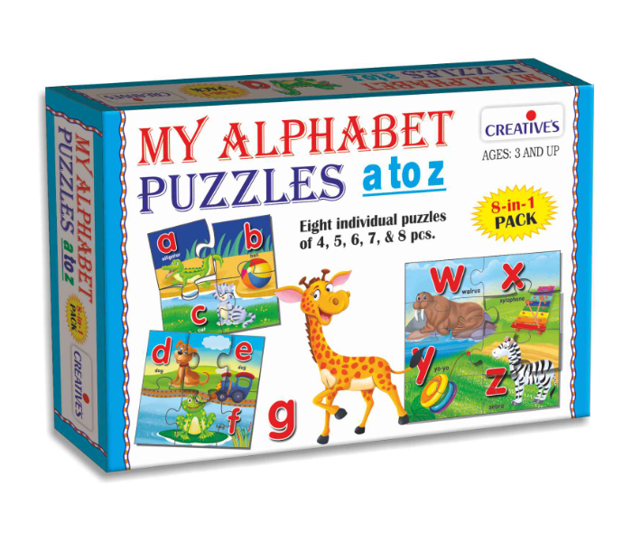 JMsouq Creative Educational CE00793 My Alphabet Puzzles A to Z Educational Game for Kids - Zoom Image 1